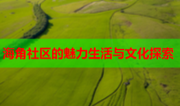海角社区的魅力生活与文化探索