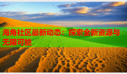 海角社区最新动态：探索全新资源与无限可能