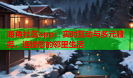 海角社区app：实时互动与多元服务，连接您的邻里生活