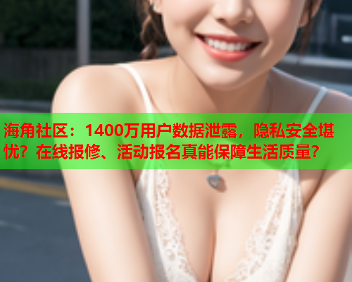 海角社区：1400万用户数据泄露，隐私安全堪忧？在线报修、活动报名真能保障生活质量？